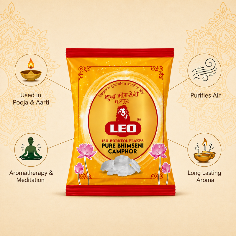 LEO Bhimseni Camphor Pouch Pack
