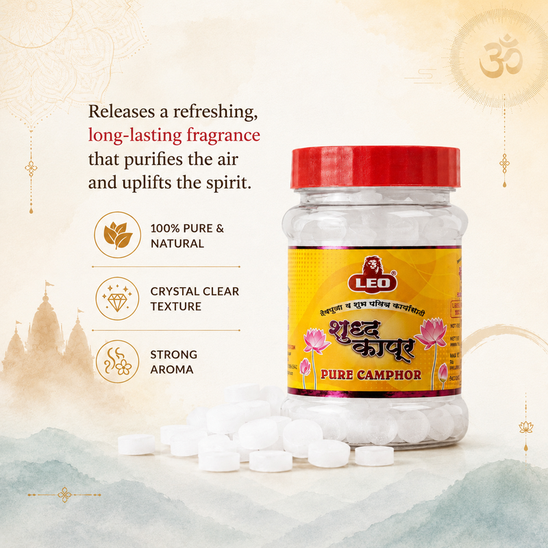 LEO Pure Camphor Tablets Jar Pack
