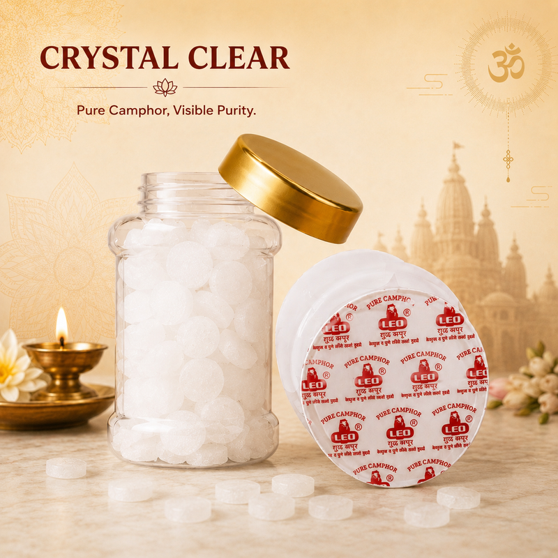 LEO Pure Camphor Tablets Jar Pack