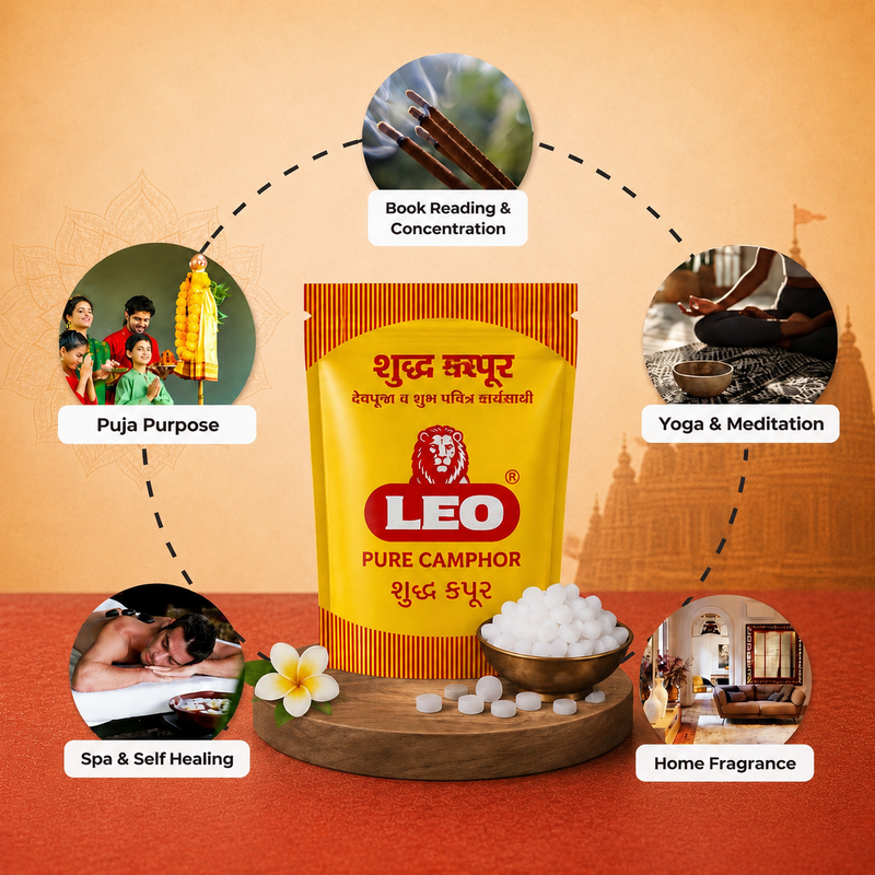 LEO Pure Camphor Tablets Pouch Pack